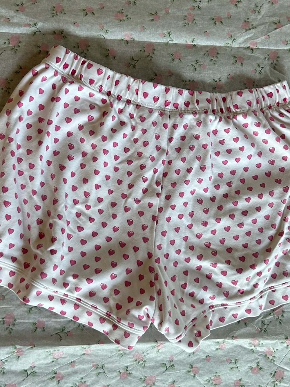Roller Rabbit White Pajama Set with Pink Heart Print - Picture 5 of 7